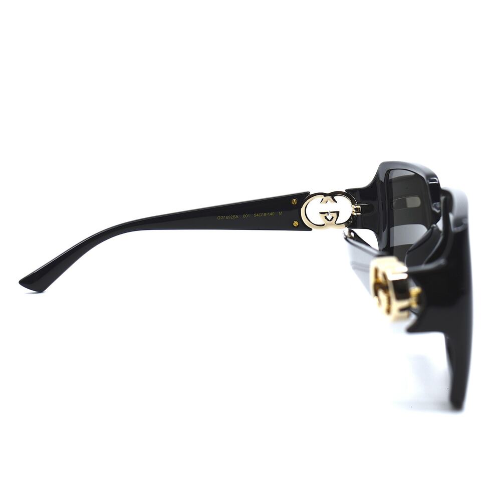 NEW Gucci GG1692SA 001 Black Frame Dark Grey Lenses 100% Authentic Sunglasses - Picture 11 of 14